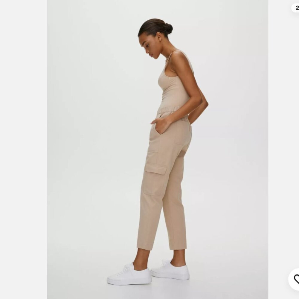 Babaton - Titan Pant Mid-Rise Cargo Pants 76681 | Camel Olive Beige | Size 4 - Picture 4 of 16